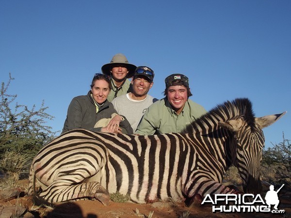 Zebra hunt with Wintershoek Johnny Vivier Safaris