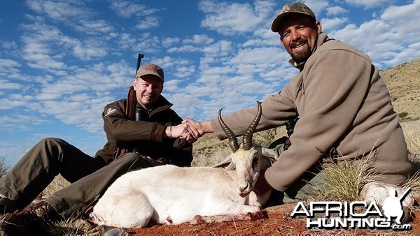 White Springbok hunt with Wintershoek Johnny Vivier Safaris