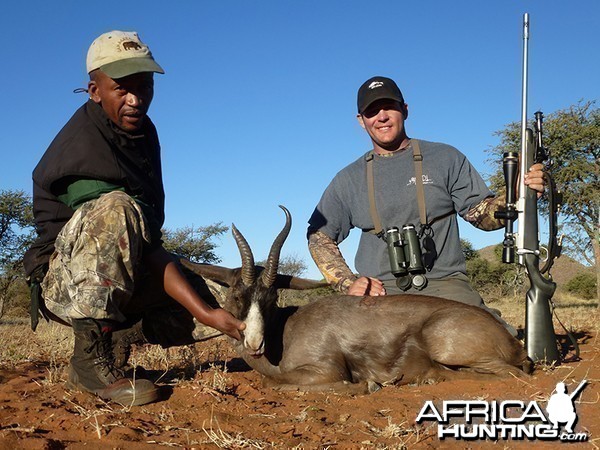 Black Springbok hunt with Wintershoek Johnny Vivier Safaris