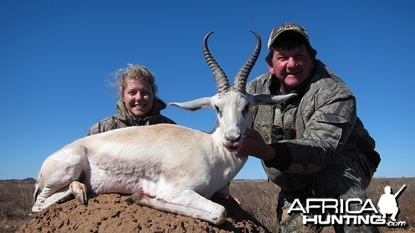 White Springbok hunt with Wintershoek Johnny Vivier Safaris