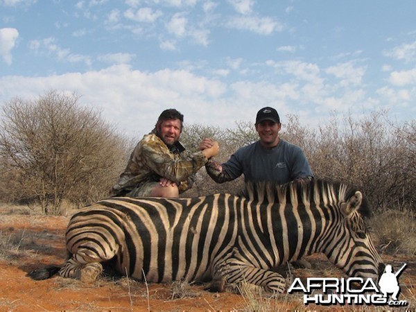 Zebra hunt with Wintershoek Johnny Vivier Safaris