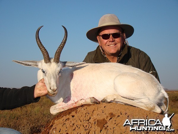 White Springbok hunt with Wintershoek Johnny Vivier Safaris