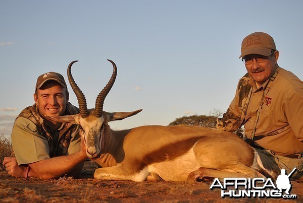 Springbok hunt with Wintershoek Johnny Vivier Safaris