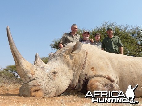 White Rhino hunt with Wintershoek Johnny Vivier Safaris