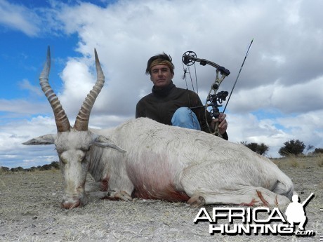 White Blesbok hunt with Wintershoek Johnny Vivier Safaris