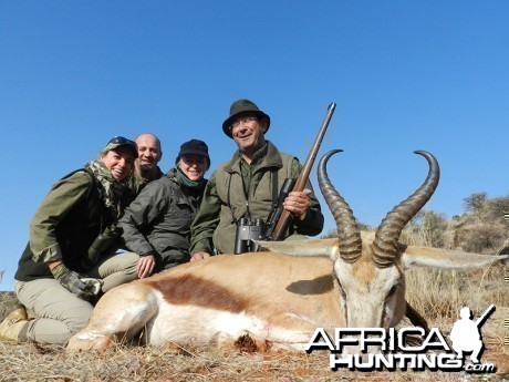 Springbok hunt with Wintershoek Johnny Vivier Safaris