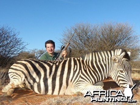 Zebra hunt with Wintershoek Johnny Vivier Safaris