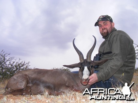 Black Springbok hunt with Wintershoek Johnny Vivier Safaris