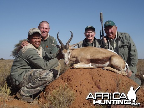 Springbok hunt with Wintershoek Johnny Vivier Safaris