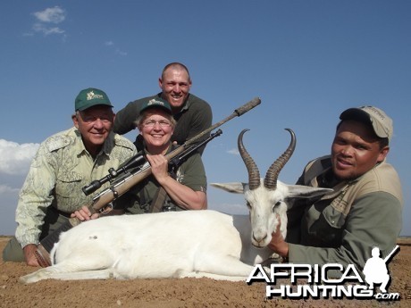 White Springbok hunt with Wintershoek Johnny Vivier Safaris