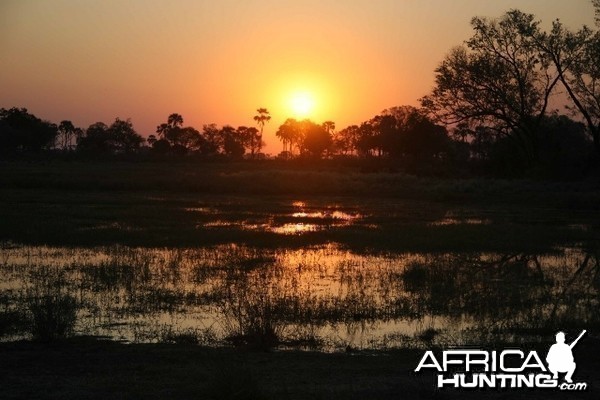 Sunset in Botswana