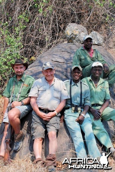 My dad and the A-Team (aka Shangaan Hunters), Zim.