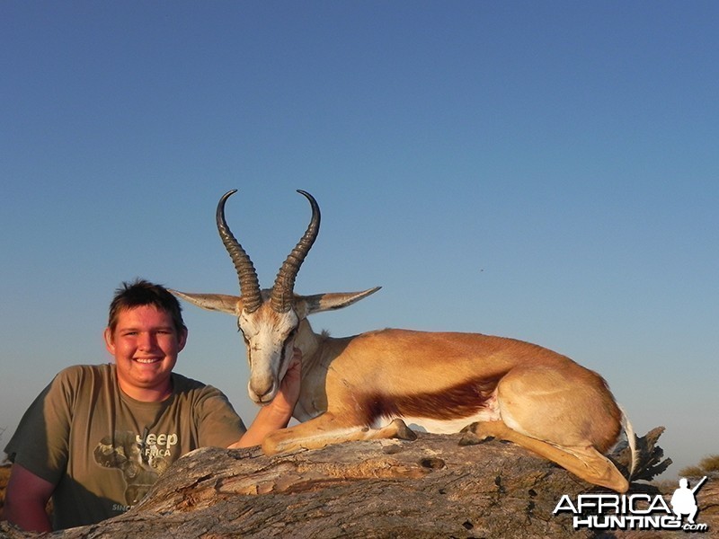 Springbok hunt with Wintershoek Johnny Vivier Safaris