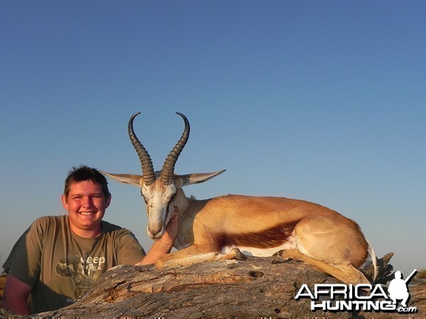 Springbok hunt with Wintershoek Johnny Vivier Safaris