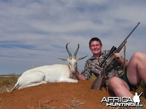 White Springbok hunt with Wintershoek Johnny Vivier Safaris