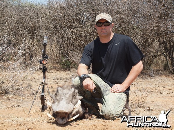 Warthog hunted with Ozondjahe Hunting Safaris in Namibia