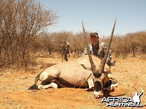 Gemsbok hunted with Ozondjahe Hunting Safaris in Namibia