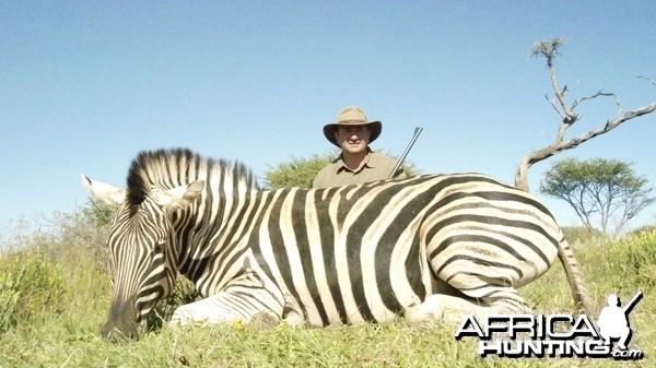 Burchell's Zebra hunted with Ozondjahe Hunting Safaris in Namibia