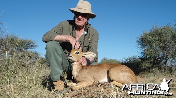 Steenbok hunted with Ozondjahe Hunting Safaris in Namibia