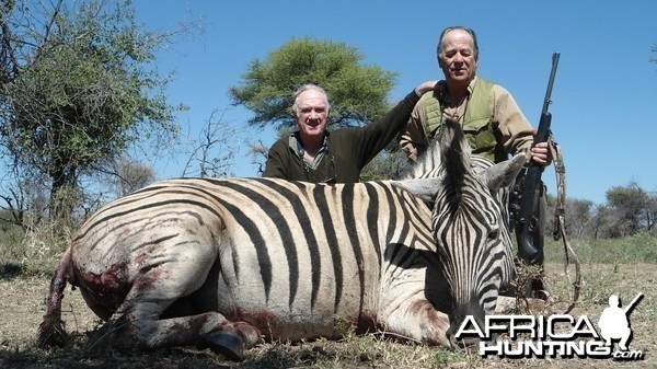 Burchell's Zebra hunted with Ozondjahe Hunting Safaris in Namibia