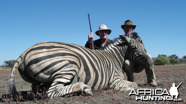 Burchell's Zebra hunted with Ozondjahe Hunting Safaris in Namibia