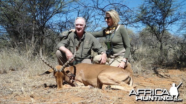 Impala hunted with Ozondjahe Hunting Safaris in Namibia