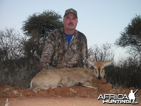 Gray Duiker hunted with Ozondjahe Hunting Safaris in Namibia