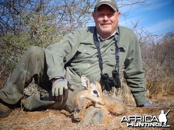 Damara Dik-Dik hunted with Ozondjahe Hunting Safaris in Namibia