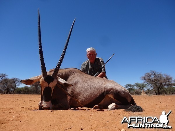 Gemsbok hunted with Ozondjahe Hunting Safaris in Namibia