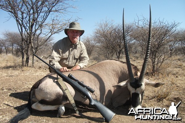 Gemsbok hunted with Ozondjahe Hunting Safaris in Namibia