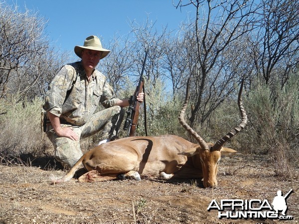 Impala hunted with Ozondjahe Hunting Safaris in Namibia