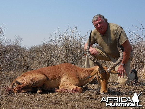 Impala hunted with Ozondjahe Hunting Safaris in Namibia