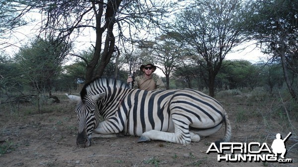 Burchell's Zebra hunted with Ozondjahe Hunting Safaris in Namibia