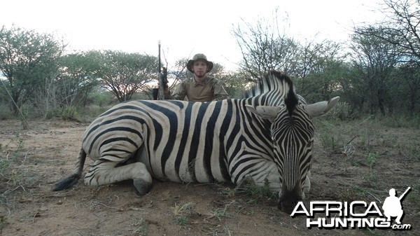 Burchell's Zebra hunted with Ozondjahe Hunting Safaris in Namibia