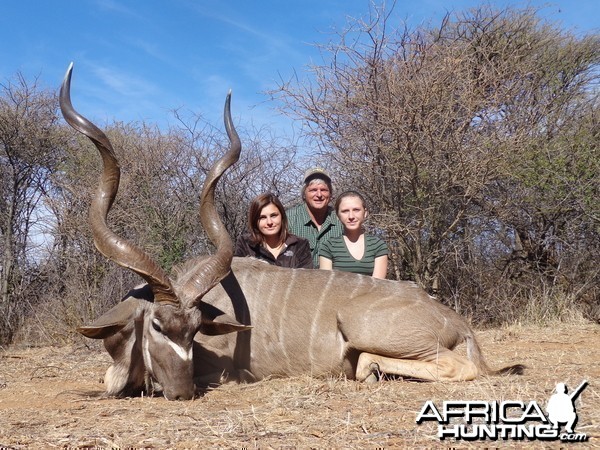 Greater Kudu hunted with Ozondjahe Hunting Safaris in Namibia