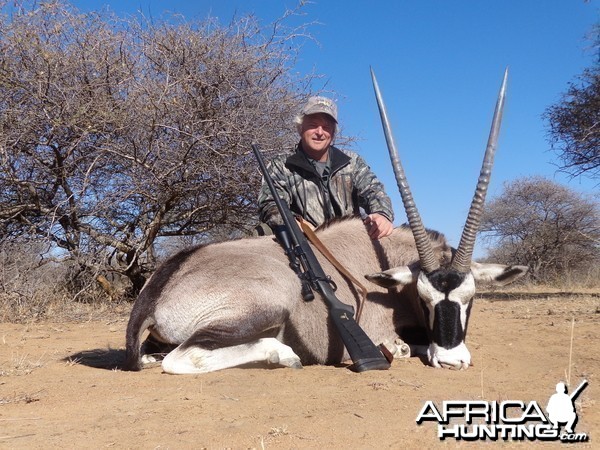 Gemsbok hunted with Ozondjahe Hunting Safaris in Namibia