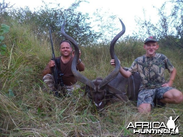 55&quot; Kudu bull shot at King's Kloof, by a client.