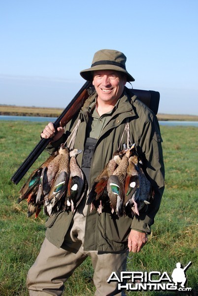 A good morning hunting ducks in Argentina