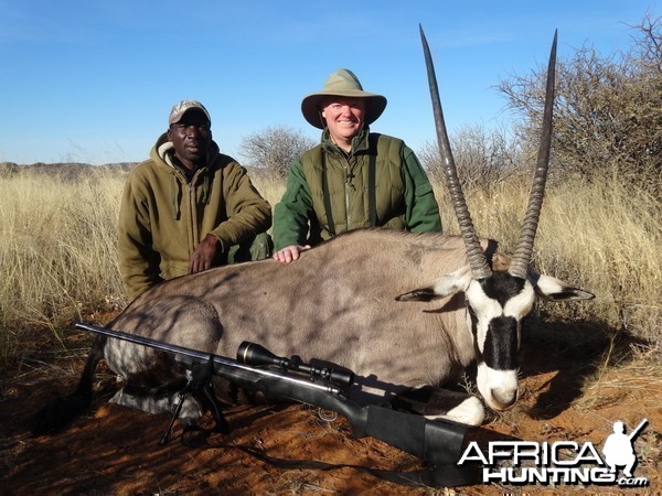 Toby and Matheus with oryx