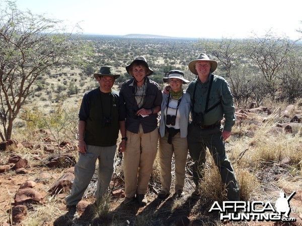 Paul, Lucy, Moira, Toby at Kudu Overlook