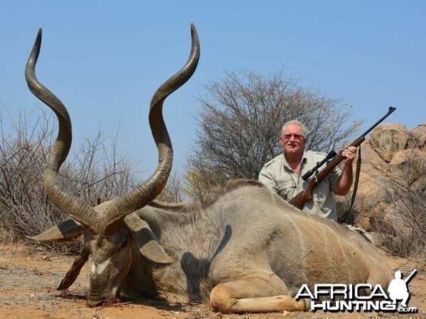 Greater Kudu hunted at Westfalen Hunting Safaris Namibia