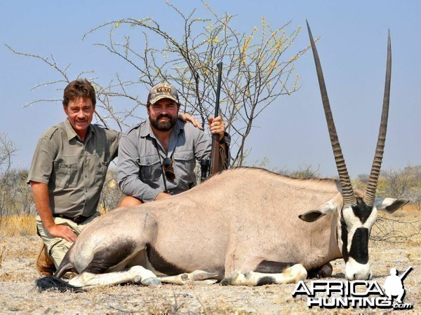 Gemsbok hunted at Westfalen Hunting Safaris Namibia