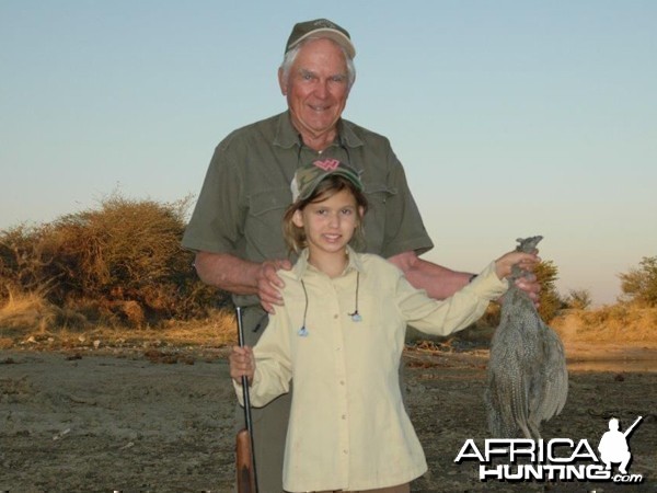 Guineafowl hunted at Westfalen Hunting Safaris Namibia