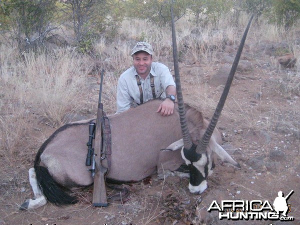 Gemsbok hunted at Westfalen Hunting Safaris Namibia