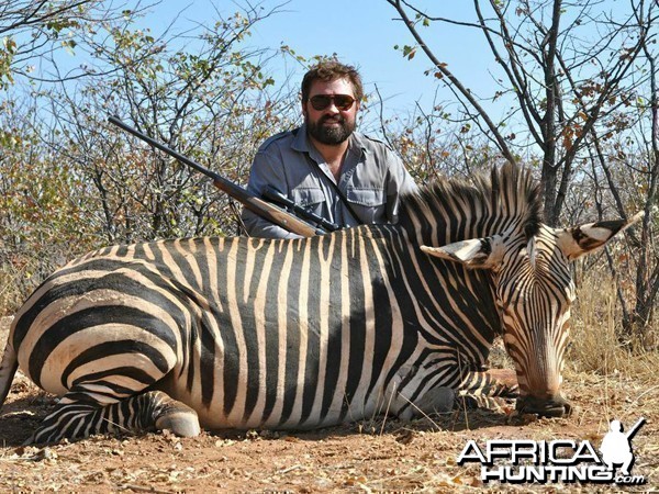 Hartmann's Zebra hunted at Westfalen Hunting Safaris Namibia