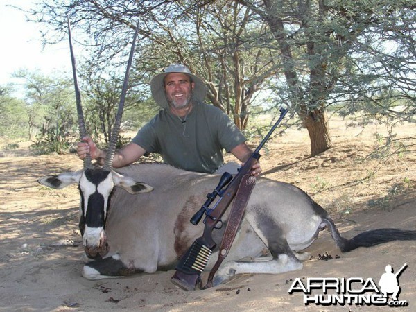 Gemsbok hunted at Westfalen Hunting Safaris Namibia