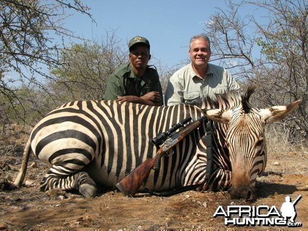 Hartmann's Zebra hunted at Westfalen Hunting Safaris Namibia