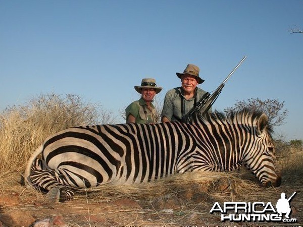 Hartmann's Zebra hunted at Westfalen Hunting Safaris Namibia