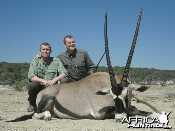 Gemsbok hunted at Westfalen Hunting Safaris Namibia