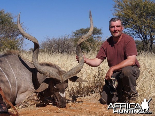 Greater Kudu hunted at Westfalen Hunting Safaris Namibia